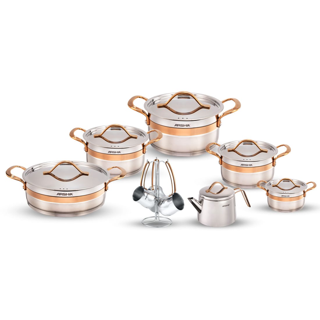 Casseroles en acier inoxydable